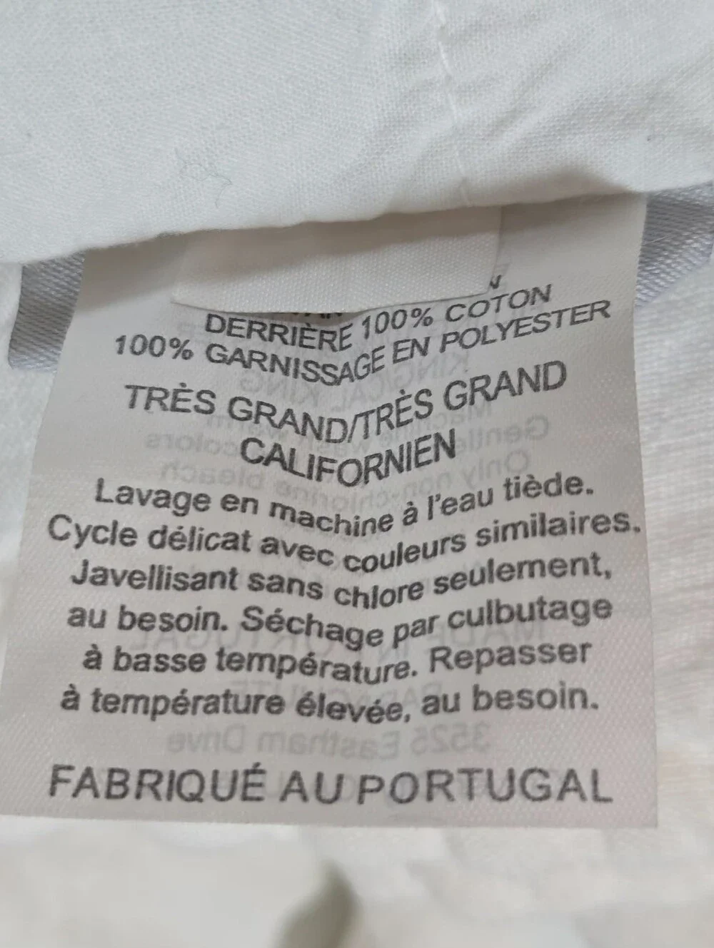 Parachute Linen Box Quilt comforter King Calking Off White